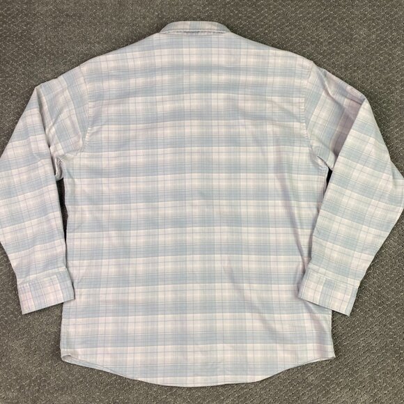 Poncho Flannel Shirt Men's Large Magnetic Pockets Plaid Fishing Outdoors - Picture 4 of 13